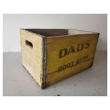 Vintage Wooden Dads Rootbeer Box Made by Flour City Wooden Box Inc. Mpls Minn
