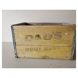 Vintage Wooden Dads Rootbeer Box Made by Flour City Wooden Box Inc. Mpls Minn