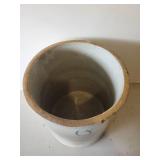 Gorgeous Red Wing Union Stoneware Co. Crock #6 w/ Lid  Beautiful With Wood Handles