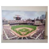 Large MN Twins on Canvas Great Color Great Condition