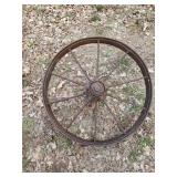 28" Metal Wagon Wheel for the Lawn Décor