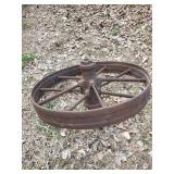 28" Metal Wagon Wheel for the Lawn Décor