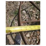 28" Metal Wagon Wheel for the Lawn Décor
