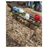 28"WX28"T Metal Flower Planter For Indoor or Outdoor Use