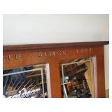 Etched Mirror Harley Davidson Entryway Coat Hanger with Shelf