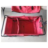 Red Folding Beach, Grocery, Laundry, Cart or whatever Needs you may need to move things