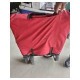 Red Folding Beach, Grocery, Laundry, Cart or whatever Needs you may need to move things