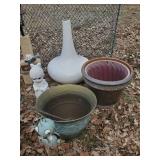 Lawn Décor and Planters, Little Boy & Girl Garden décor, Metal Plant Stand Large Planter Pots and More