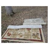 2 Beautiful Large Rugs Colorful Vibrant No Stains