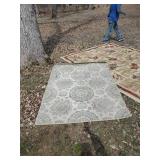 2 Beautiful Large Rugs Colorful Vibrant No Stains