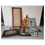 Lot of household Décor With Wooden 3D Clown Hanging, Wildlife Thermometer and More