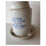 Red Wing Ko-Rec Feeder w/ rare bottom plate Good Condition great Display Piece