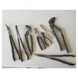 Lot of High Quality Craftsman Pliers Set of Various Types