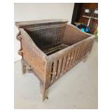 Heavy Antique Cast Iron Fireplace Grate In Solid Condition