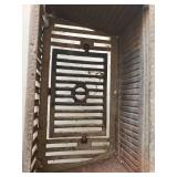 Heavy Antique Cast Iron Fireplace Grate In Solid Condition