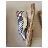 Carved Painted Variety of Birds on Branches Signed W.B. Beautiful Detail