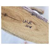 Carved Painted Variety of Birds on Branches Signed W.B. Beautiful Detail