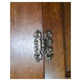 Tall Vintage Cabinet Clothing Wardrobe Beautiful Detail Solid Condition