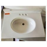 Sink Never used with Beautiful Colorful Ceiling Lamp  Beautiful