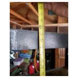 Tall Solid Hard Plastic Shop Shelf w/ 5 gallon pails May need a good cleaning but it is in solid Condition