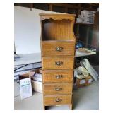 Tall Dresser with Shelf Cubby Solid Condition