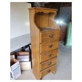 Tall Dresser with Shelf Cubby Solid Condition
