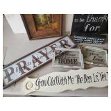 Household Wall Décor Lot, Signed Oil Painting, Terry Redlin, Kim Norlien and More