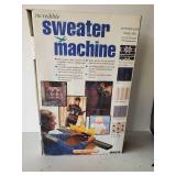 Vintage Sweater Machine with all Parts and some Extras with shoe/Clolthing Cart