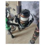 Lot of Fishing Poles Open and Closed Face in Good useable Condition