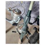 Lot of Fishing Poles Open and Closed Face in Good useable Condition