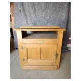 White Clad Cabinet with rotating Table Top