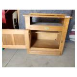 White Clad Cabinet with rotating Table Top