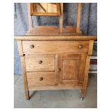 Gorgeous Antique Bedroom Vanity with Swivel Mirror
