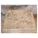 Solid Beautiful side table with great detail and marble top