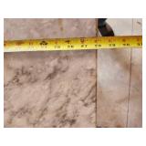 Solid Beautiful side table with great detail and marble top