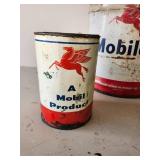RARE Super Cool Mobiloil Cans and AWESOME 1955 Mobilgas Calander