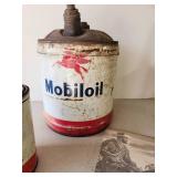 RARE Super Cool Mobiloil Cans and AWESOME 1955 Mobilgas Calander