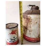 RARE Super Cool Mobiloil Cans and AWESOME 1955 Mobilgas Calander