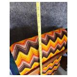 Blanket Stand Ornate Round Vintage Chair and wooden Wall Shelf