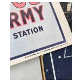 Lot of various metal Signs Ford, Fire Rescue, Chevy, and more