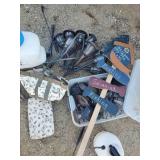 Large Lot of Garden Accecories Sprayers, Solar Lights Sheeres Weed Puller and much more