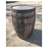Large Solid Wooden Barrel Good solid condition Looks Great