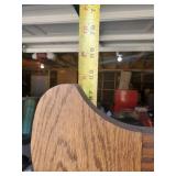 Antique Solid Victorian Transitional Secretary Display Cabinet With Glass Shelves