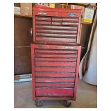 Large Standing Craftsman Tool Chest of Drawers On Wheels Great Garage organizer