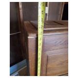 Antique wooden IceBox/ Refrigerator in good solid condition Very Cool Piece