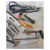 Lot of various Tools Hand Saw, Wrenches, Cresent Wrenches, Level and much more