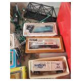 Incredible Train Set with Various Accessories, Tracks, Train Station and Train Cars Bachmann, Tyco & more!