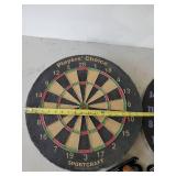 Sports Lot Never Used Retired MN State Flag  2 Good ol Fashion Dart Boards with Darts, Vikings Hard Hat, Vintage World Champ Wheaties Box and More