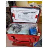 Lot of 2 First Aid Kits with Accessories, slide Hammer Puller Set Leak Detector and more