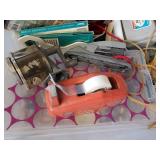 Great Sewing Craft Lot with Vintage Crayola Color Drawing Set